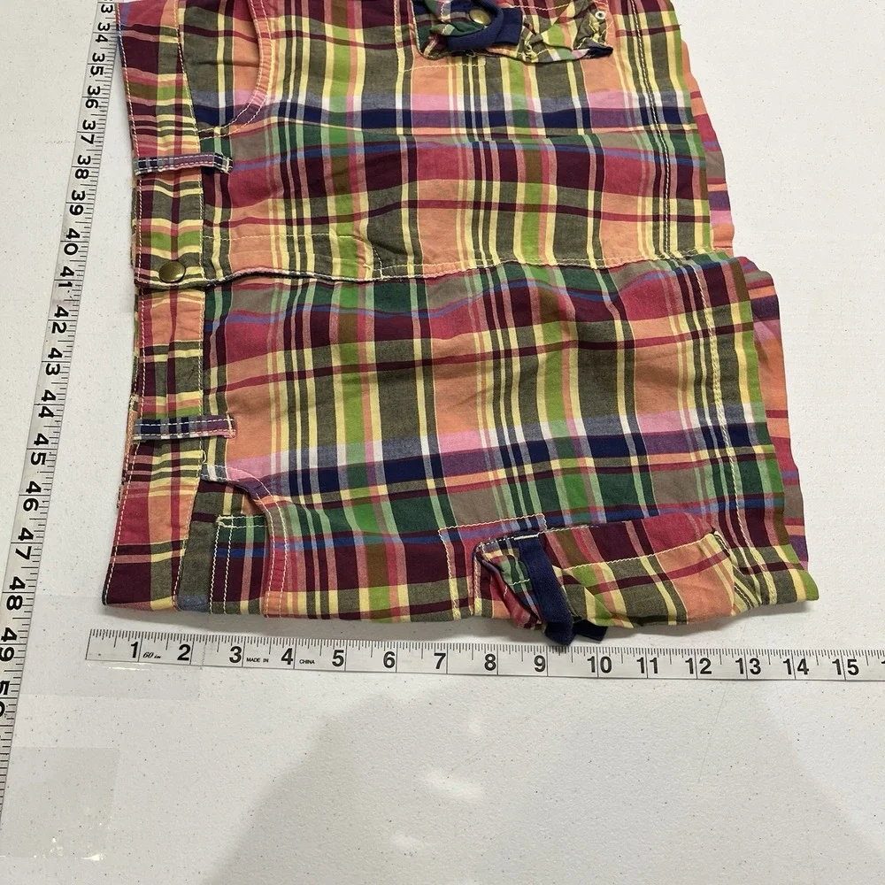 Ralph Lauren Skirt Madras Plaid Mini Girls 16 Preppy Scholl Country Club
